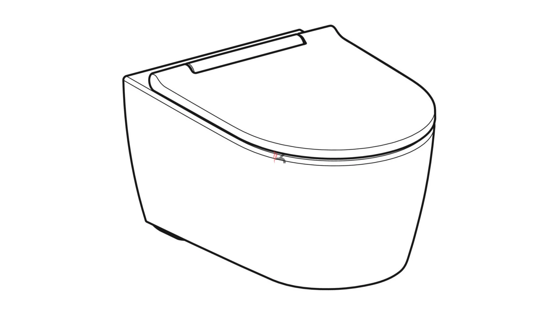 Geberit ONE fali WC melyöblítésű TurboFlush WC ülőkével fényes króm (Gyártói cikkszám: 500.202.01.1)