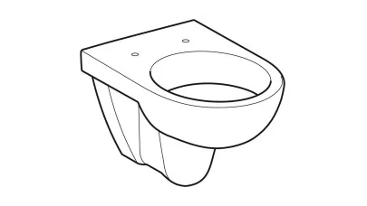 Geberit Selnova fali WC, mélyöblítésű, 53cm 2.