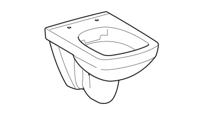 Geberit Selnova Compact WC, szögletes, mélyöblítésű,fali,rövidített,Rimfree,48cm 2.