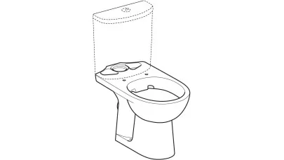 Geberit Selnova álló WC, monoblokkos kivitel, mélyöblítésű, hátsó kifolyású, Rimfree, 66.5 cm 2.