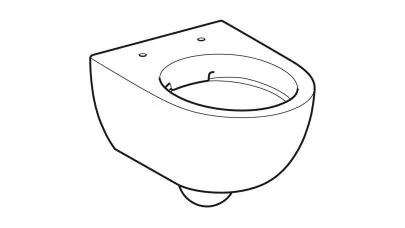 Geberit Selnova compact fali WC, Rimfree, rövidített kivitel, zárt forma, fehér, 49cm 2.