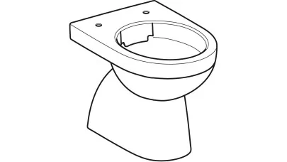 Geberit Selnova álló WC, mélyöblítésű, alsó kifolyású, részben zárt forma, Rimfree, 54cm 2.