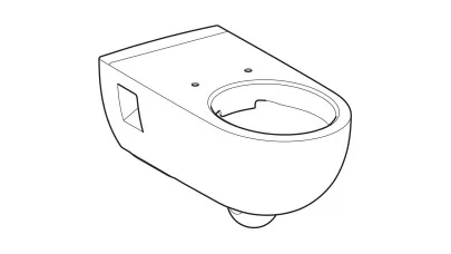 Geberit Selnova Comfort fali WC mélyöblítésű, részben zárt forma, Rimfree 70 cm 2.