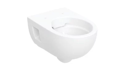 Geberit Selnova mélyöblítésű WC, fali, Rimfree, részben zárt, fehér, 53cm