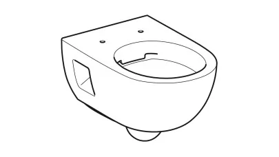 Geberit Selnova mélyöblítésű WC, fali, Rimfree, részben zárt, fehér, 53cm 2.