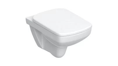 Geberit Selnova Square mélyöblítésű fali WC szett, Rimfree 53cm, lecsapódásgátlós, gyorskioldós