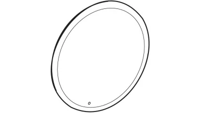 Geberit Option kör alakú tükör világítással, közvetlen és közvetett megvilágítással, 50cm 2.