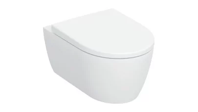 Geberit iCon fali WC mélyöblítésű készet, zárt forma, TurboFlush, WC ülőkével, 53cm, lecsapódásg