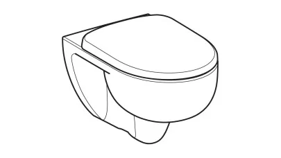 Geberit Selnova fali WC mélyöblítésű készet, TurboFlush, 54 cm, WC ülőkével lecsapódásgátlós, gy 2.