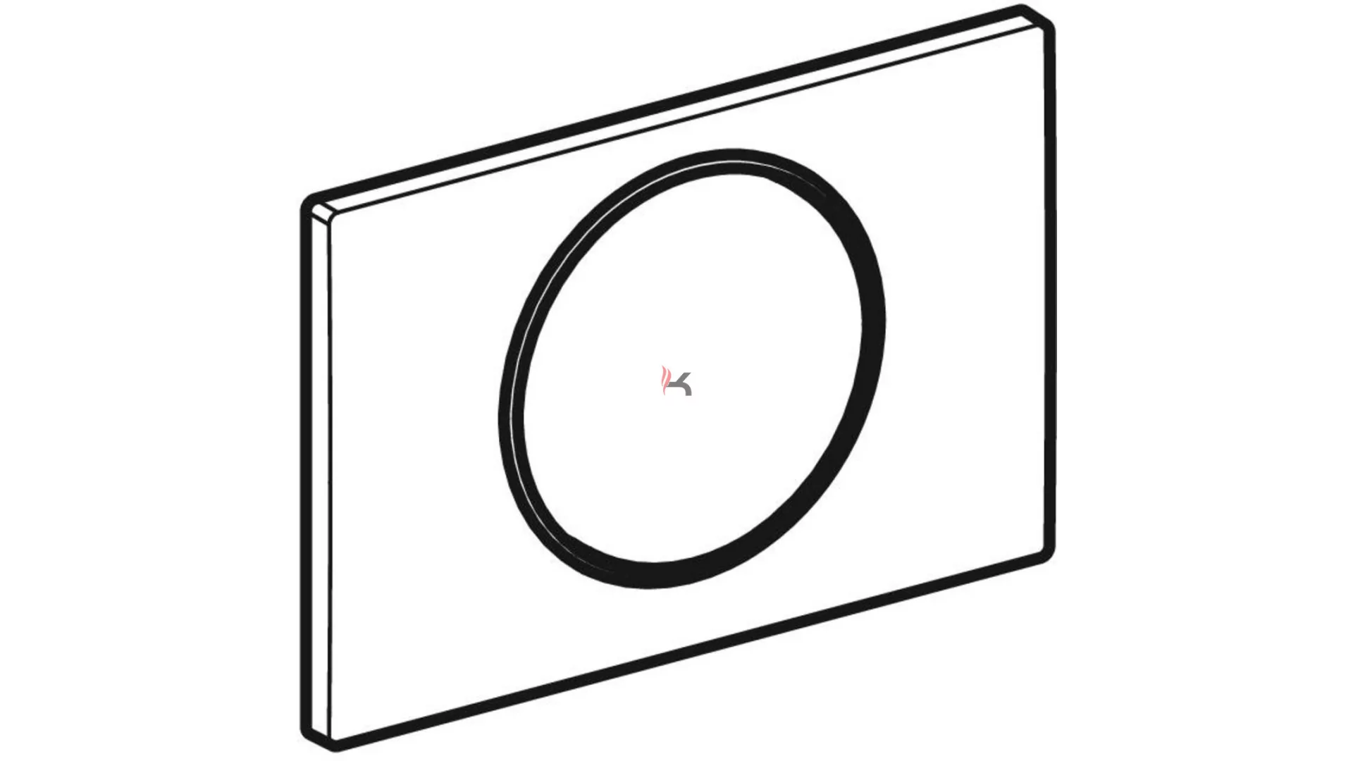 Geberit Sigma10 működtetőlap, öblítés-stop működtetésű, round, matt fekete/fekete, easy-to-clean (Gyártói cikkszám: 115.758.16.5)