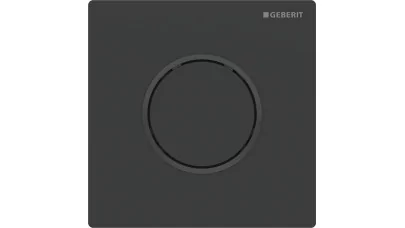 Geberit vizeldevezérlés pneumatikus, 10-es típusú működtetőlap, round, matt fekete/feket, easy-t