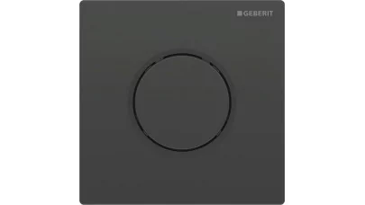 Geberit vizeldevezérlés pneumatikus, 10-es típusú működtetőlap, round, fekete/fekete matt