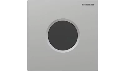 Geberit vizeldevezérlés 01-es típusú elektronikus öblítéssel, elemes, round, matt króm/easy-to-cl