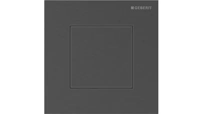 Geberit vizeldevezérlés pneumatikus, 40-es típusú működtetőlap, square, fekete króm/szálcsiszolt