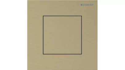 Geberit vizeldevezérlés pneumatikus, 40-es típusú működtetőlap, square, sárgaréz/szálcsiszolt, e