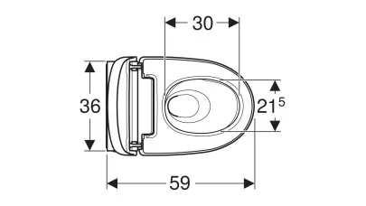Geberit AquaClean Mera Comfort komplett higiéniai berendezés, fali WC vel: WC kerámia: fehér/Kera 2.