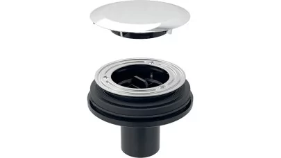 Geberit zuhanytálca lefolyó d90, födém átvezetéshez, bűzzár nélkül, szelepfedéllel, d50 mm, fénye