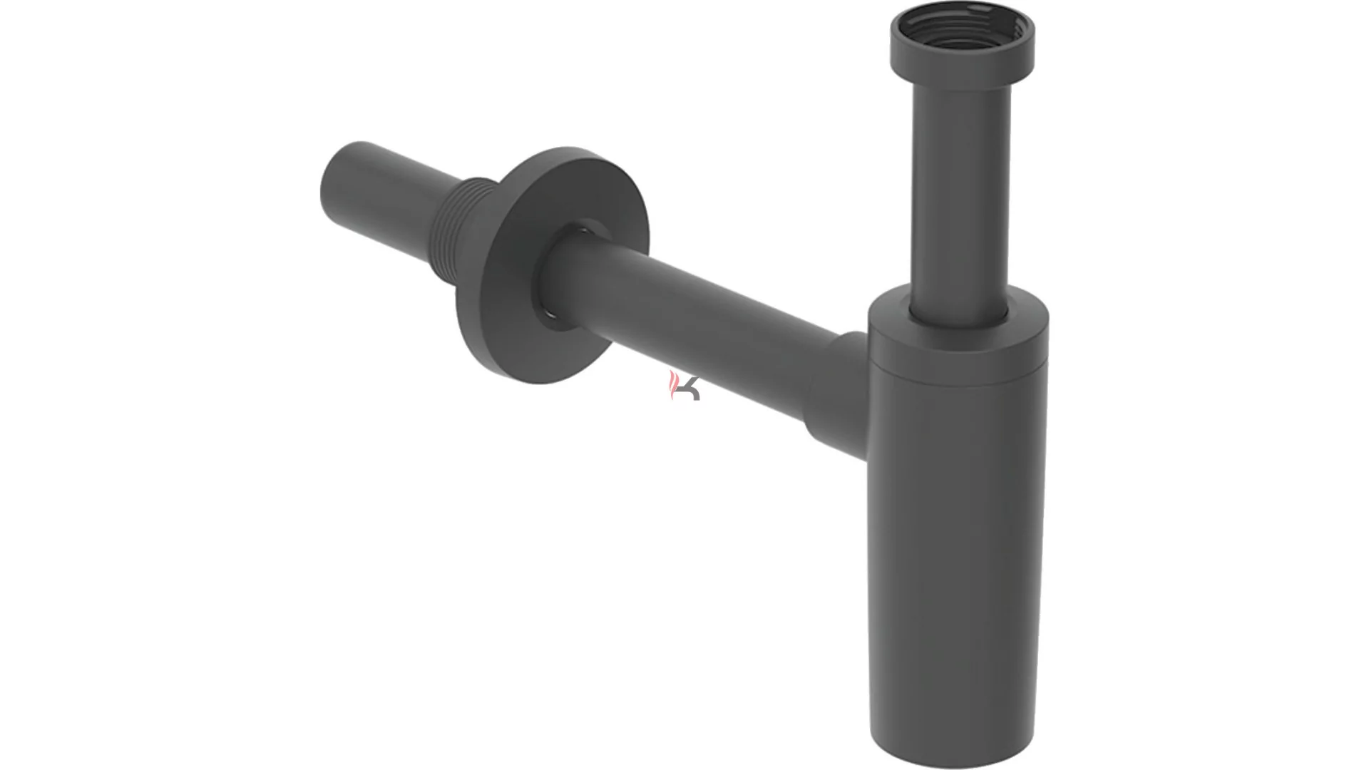 Geberit búraszifon mosdóhoz, vízszintes kifolyású d40, G1 1/4", matt fekete (Gyártói cikkszám: 151.035.14.1)