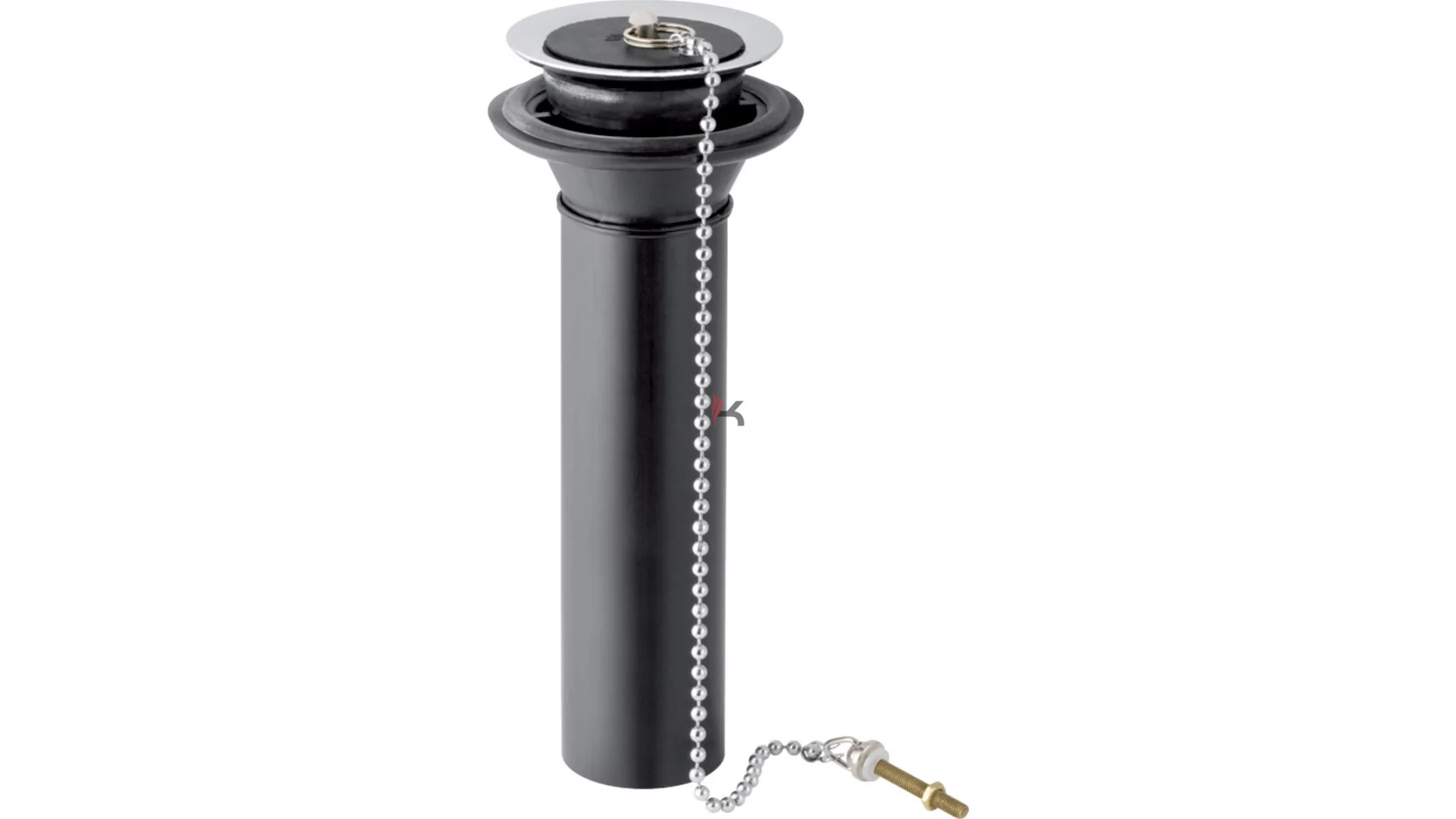 Geberit szifon csatlakozó szelepfedéllel, krómozott, d48 mm, fekete (Gyártói cikkszám: 152.147.16.1)
