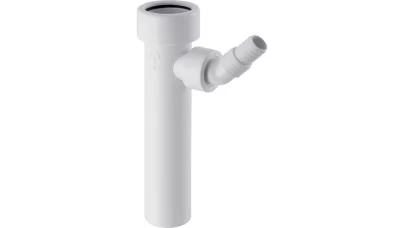 Geberit szifoncsatlakozó szorítócsavarzattal és sarok csőcsatlakozóval, d40 mm, G 1", alpin fehér
