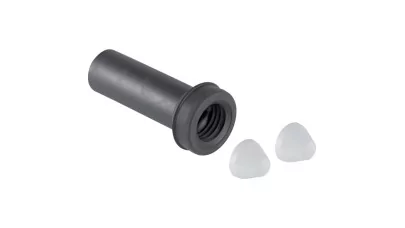 Geberit szifon csatlakozó tömítőmandzsettával és zárókupakokkal, d50 mm, matt króm