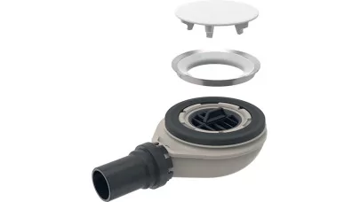 Geberit zuhanytálca lefolyó Setaplano zuhanytálcához, vízzár magasság 30 mm, d40 mm