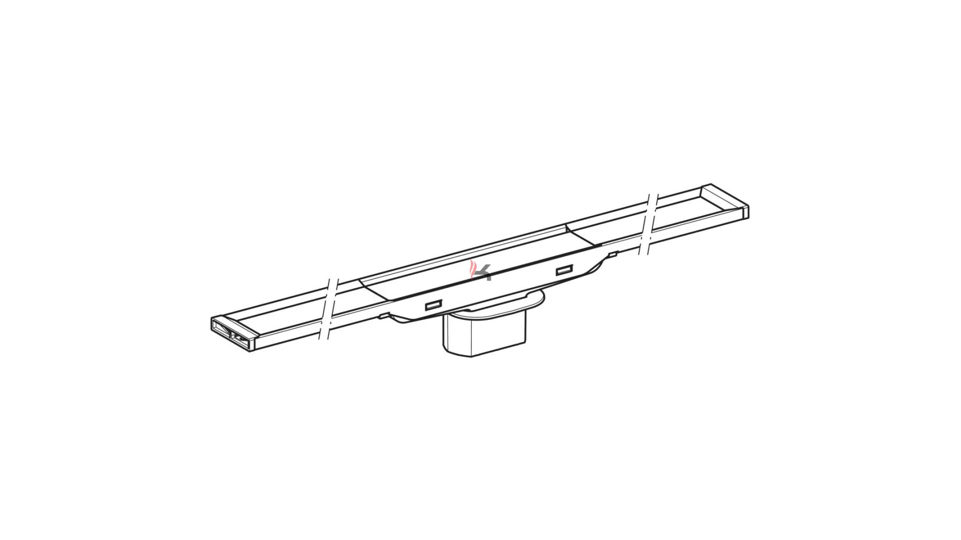 Geberit CleanLine20 zuhanyfolyóka: L:30–110cm, Keret: inox, elektropolírozott, Felület: szálcsisz (Gyártói cikkszám: 154.461.KS.1)
