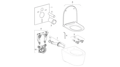 Geberit ONE rögzítőkeret fali WC hez