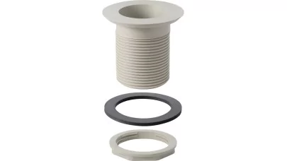 Geberit zsinórmenetes kifolyószelep, RG60x1/8", D8.8 cm, szürke RAL 7032
