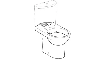 Geberit Selnova álló WC, monoblokkos kivitel, mélyöblítésű, hátsó kifolyású, részben zárt forma, 2.