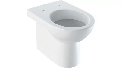 Geberit Selnova álló WC, mélyöblítésű, falhoz illeszkedő, hátsó kifolyású, részben zárt forma, 53