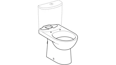 Geberit Selnova álló WC, monoblokkos kivitel, mélyöblítésű, hátsó kifolyású, részben zárt forma, 2.