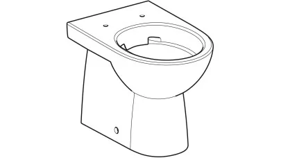 Geberit Selnova álló WC, mélyöblítésű, falhoz illeszkedő, hátsó vagy alsó kifolyású, részben zárt 2.