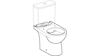 Geberit Selnova Compact álló WC, monoblokkos kivitel, mélyöblítésű, hátsó kifolyású, részben zárt 2.