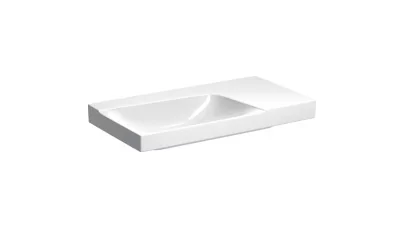 Geberit Xeno2 mosdó pakolófelülettel, 90x14x48 cm, csaplyuk nélkül, túlfolyó nélkül, pakolófelüle