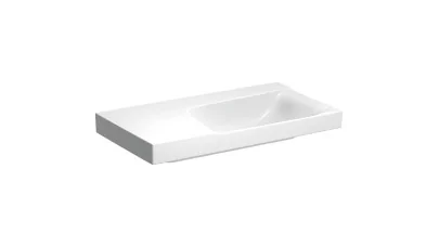 Geberit Xeno2 mosdó pakolófelülettel, 90x14x48 cm, csaplyuk nélkül, túlfolyó nélkül, pakolófelüle