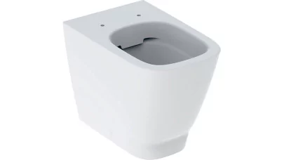 Geberit Smyle Square álló WC, mélyöblítésű, alsó vagy hátsó kifolyású, falhoz illeszkedő, zárt fo