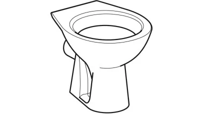 Geberit Bambini álló WC gyermekek részére, mélyöblítésű, 40,5 cm, ülőke rögzítési lyukak nélkül 2.