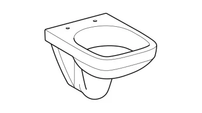 Geberit Selnova Compact fali WC, mélyöblítésű, rövidített, 48 cm 2.
