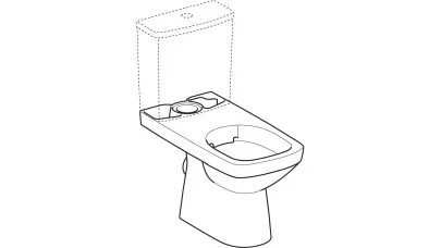 Geberit Selnova Square álló WC, monoblokkos kivitel, mélyöblítésű, hátsó kifolyású, részben zárt 2.