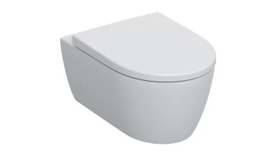 Geberit iCon fali WC mélyöblítésű, zárt forma, Rimfree (2 gen), 53 cm, matt fehér, lecsapódásgátl