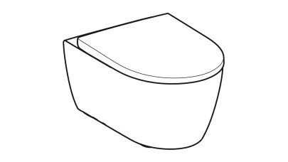Geberit iCon fali WC mélyöblítésű, zárt forma, Rimfree (2 gen), 53 cm, matt fehér, lecsapódásgátl 2.