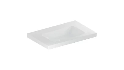 Geberit iCon Light mosdó pakolófelülettel, 75x48 cm, csaplyuk és túlfolyó nélkül, fehér