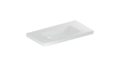 Geberit iCon Light mosdó pakolófelülettel, 90x48 cm, csaplyuk és túlfolyó nélkül, fehér