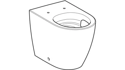 Geberit iCon álló WC mélyöblítésű, falhoz illeszkedő, zárt forma TurboFlush, 56cm, fehér 2.