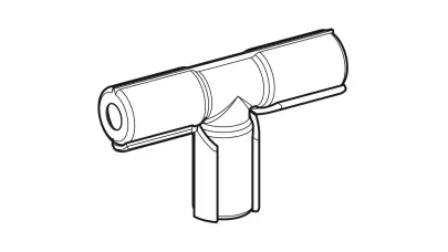 Geberit záróelem T-idomhoz, PE-HD, di16/20 2.