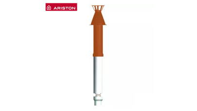 Ariston D80-125 mm PP-alu Tetőátvezető idom, D60-100 mm kúpos hüvellyel vörös.jpg